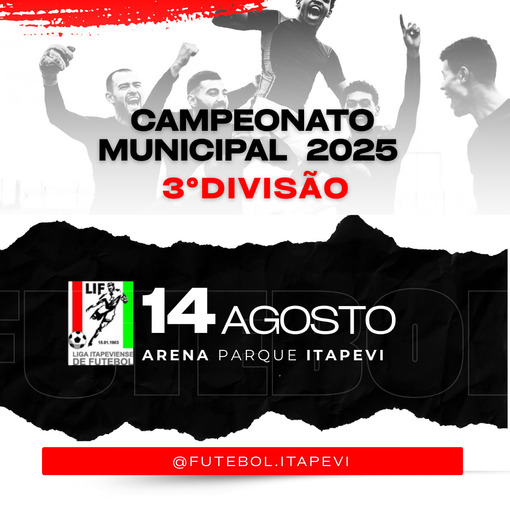 Portada del evento Campeonato Municipal 3 Diviso Itapevi 2025