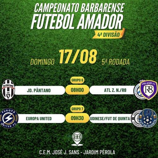 Event cover Futebol amador EUROPA UNITED X FUT DE QUINTA