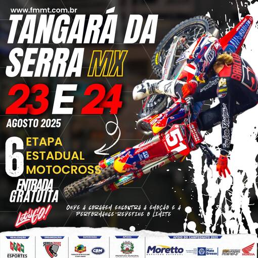 Event cover MX TANGAR DA SERRA 6 ETAPA ESTADUAL MOTOCROSS RECONHECIMENTO NUMRICO