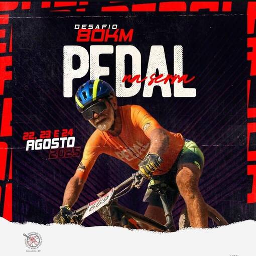 Capa do evento 80KM Pedal da Serra 2025 - Foto Cortesia