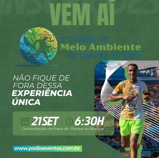 Capa do evento 2 Corrida do Meio Ambiente Tangar da Serra