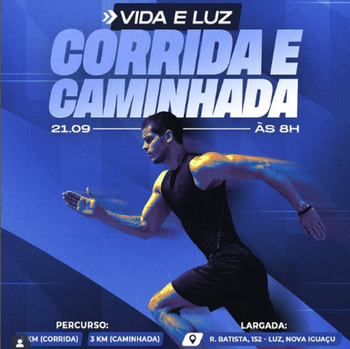 Event cover CORRIDA E CAMINHADA VIDA & LUZ 2025