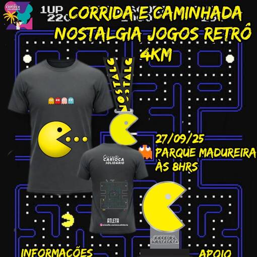Event cover Corrida e Caminhada Nostalgia Setembro Amarelo Jogos Retrs