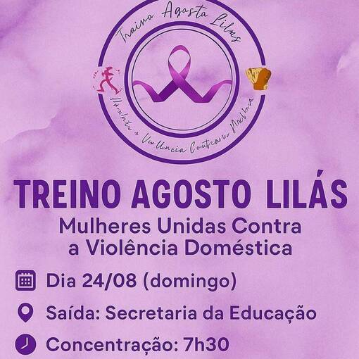 Capa do evento Treino Mulheres que Correm - Treino Agosto Lils