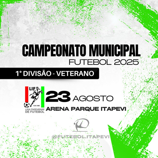 Event cover Campeonato Municipal Veteranos da 1 Diviso - Itapevi 2025 