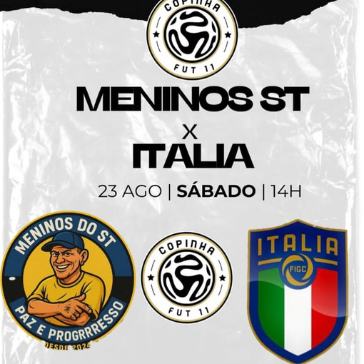 Event cover COPINHA FUT 11 - MENINOS DO ST X ITALIA