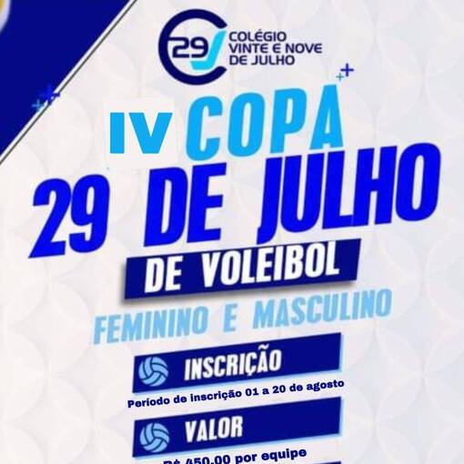 Event cover IV COPA 29 DE JULHO VOLEIBOL