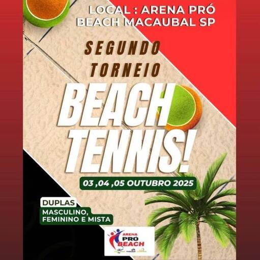 Event cover 2 Torneio Beach Tennis Arena Pro Beach Macaubal