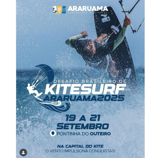 Event cover Desafio Brasileiro de Kitesurf Araruama 2025 - dia 19/09