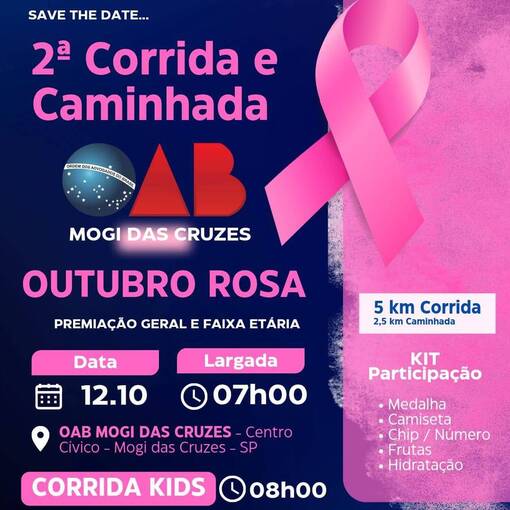 Event cover Corrida da OAB Mogi - Outubro Rosa