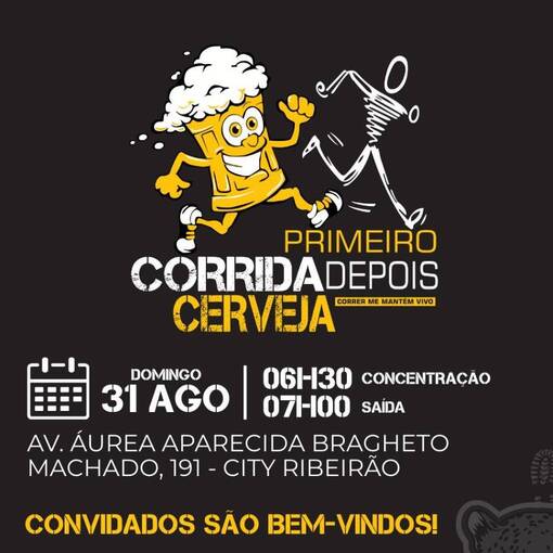 Capa do evento Primeiro Corrida, depois Cerveja 