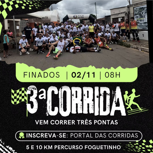 Event cover 3 Corrida Vem Correr Trs Pontas