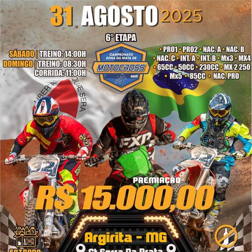 Event cover 6 Etapa Copa Zona da Mata de Motocross