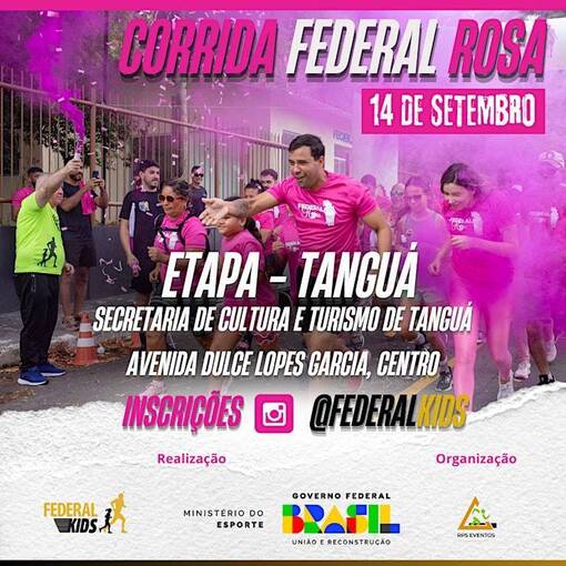 Copertura dell'evento Corrida Federal Rosa