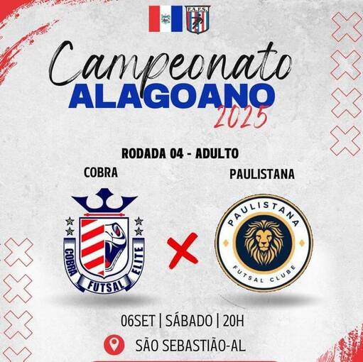 Event cover ALAGOANO FUTSAL RODADA 4