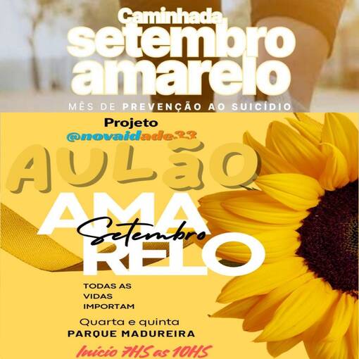 CAMINHADA E AULO SETEMBRO AMARELO  no Fotop