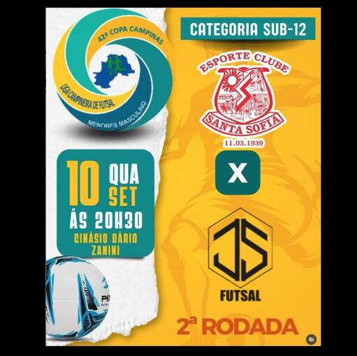 Copertura dell'evento 42� COPA CAMPINAS DE FUTSAL SUB-12 - E. C. Santa Sofia x JS Futsal