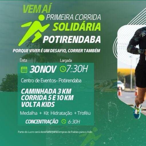 Event cover 1 CORRIDA DE RUA DE POTIRENDABA