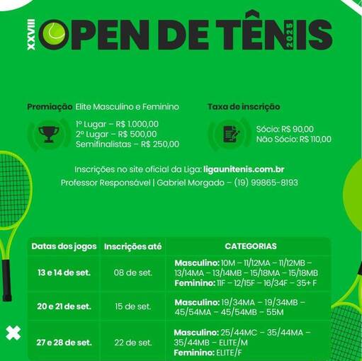 Event cover XXVIII AAA OPEN DE TNIS 2025
