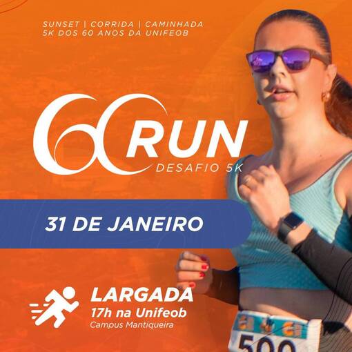 Event cover Desafio 60 Run Unifeob