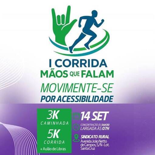 Portada del evento 1� Corrida M�os que Falam - Catal�o