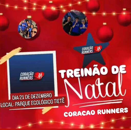 Capa do evento Treino de Natal - Corao Runners 
