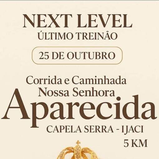 Event cover NEXT LEVEL - ULTIMO TREINO - APARECIDA