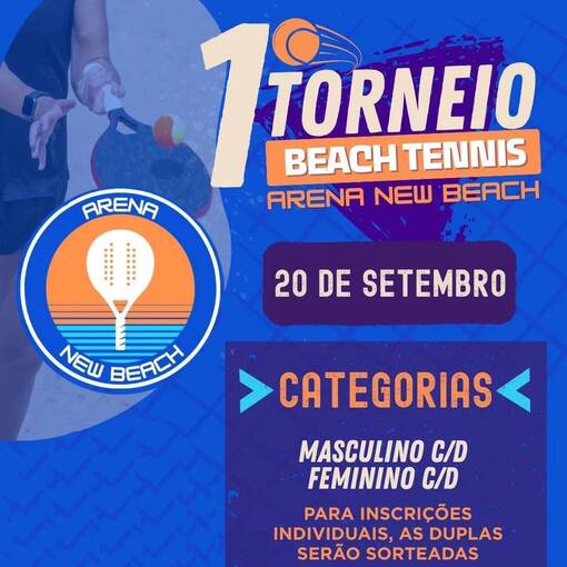 Couverture de l'vnement 1 Torneio Beach Tennis Arena New Beach
