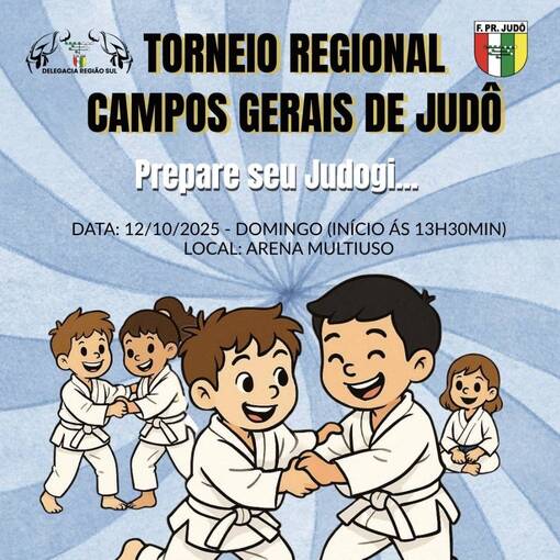 Capa do evento Torneio Regional Campos Gerais de Jud