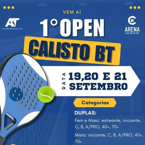 Event cover 1 Open Calisto BT - 19/09 a 21/09