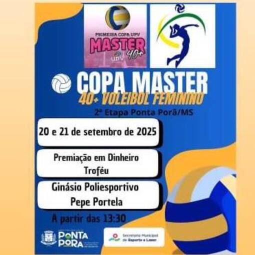 Event cover COPA MASTER 40+ DE VOLEI FEMININO 