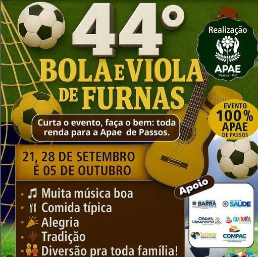 Portada del evento 44 Bola e Viola de Furnas