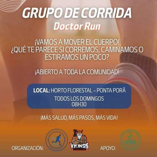 Event cover GRUPO DE CORRIDA - DOCTOR RUN - DOMINGO - HORTO 