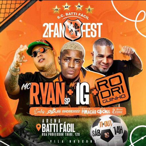 Event cover 2 Fan Test Batti Fcil - MC Ryan | MC IG e Rodriguinho