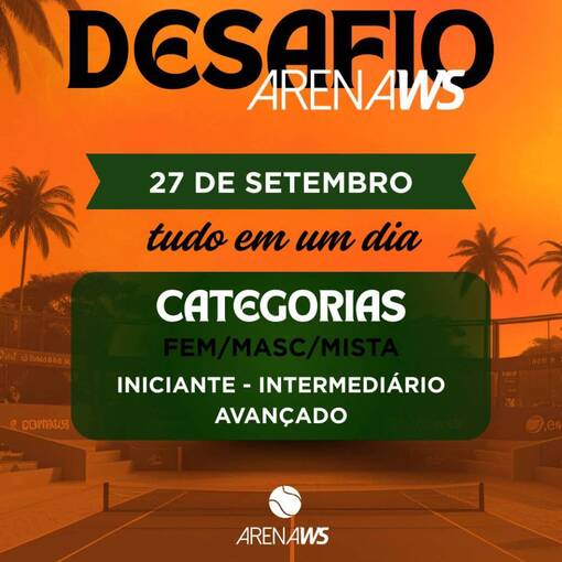 Couverture de l'vnement Desafio Arena WS