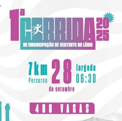 Capa do evento Corrida de Emancipao de Vertente do Lerio 
