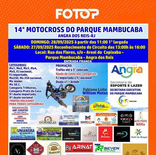 Couverture de l'vnement 14 MOTOCROSS DO PARQUE MAMBUCABA 