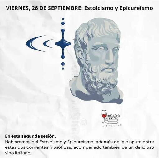 Capa do evento Filosof�a y Vino. 26-Septiembre-2025
