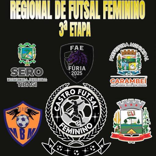 Event cover Regional de Futsal Feminino Sub 11 e Sub 13- 3 Etapa