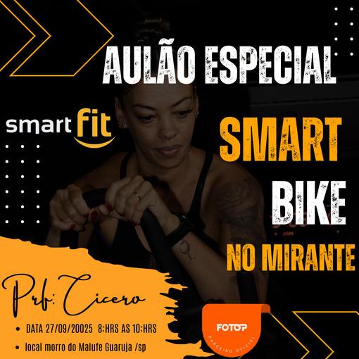 Portada del evento Aulo Especial Smart Bike no Mirante