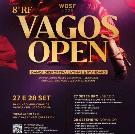 Copertura dell'evento 8 RF Vagos Open 2025 | WDSF Latin Senior II / Open (new series) Latin & Standard