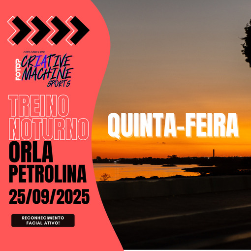 Portada del evento TREINO NOTURNO ORLA - QUINTA FEIRA