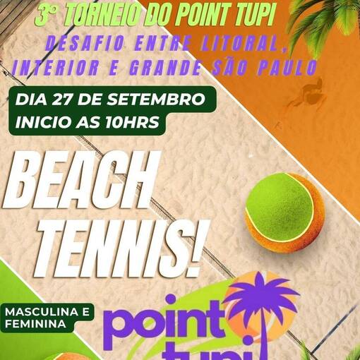 Event cover  3 Torneio Interno de Beach Tennis- Desafio Litoral, Interior e Grande So Paulo