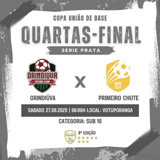 Copertura dell'evento Copa Unio - Orindiva X Primeiro Chute - Sub 10 - Quartas-Final