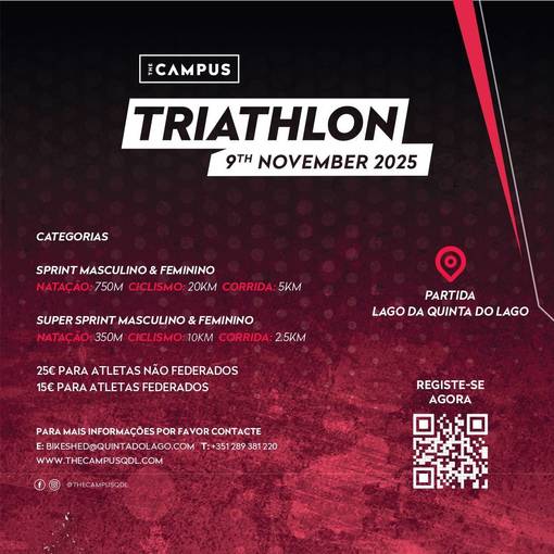 Event cover VIII Triatlo The Campus - Quinta do Lago