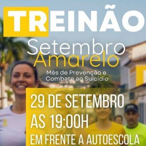 Capa do evento Treino Setembro Amarelo