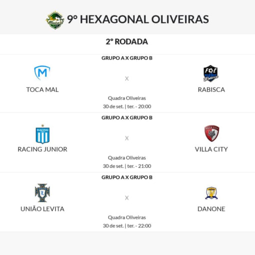 Event cover FUTSAL - 9 HEXAGONAL OLIVEIRAS 