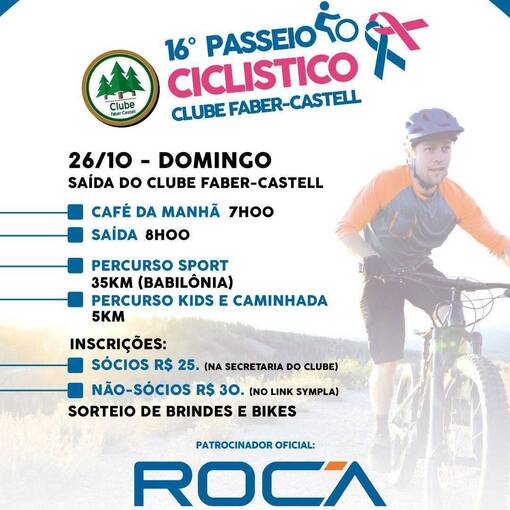 Event cover 16 Passeio ciclstico Clube Faber Castel