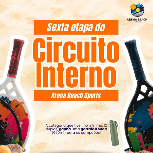 Event cover 6 Etapa do Circuito Interno - Arena Beach Sports