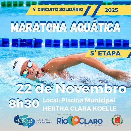 Event cover Maratona aqutica Revezamento - Piscina Municipal